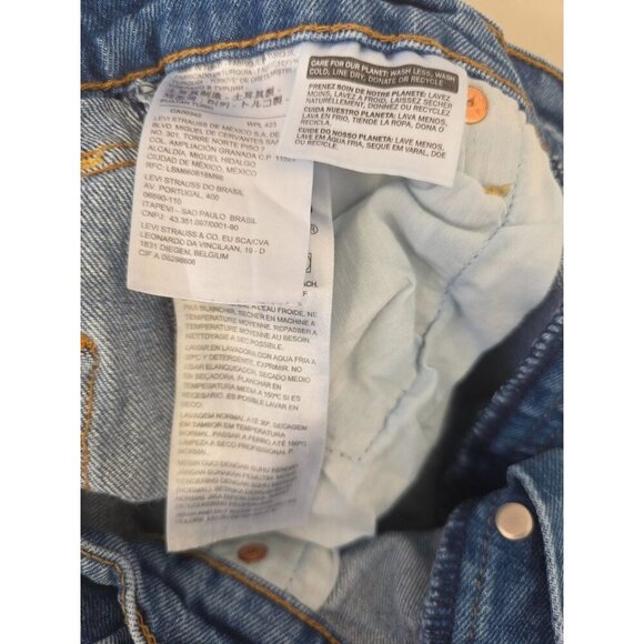 LEvi Premium Jean Women Sz 26 Ribcage Straight Ankle High Rise Reissue Capital E - Picture 10 of 10